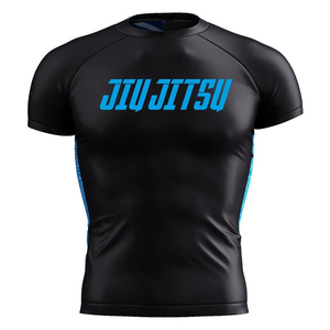 Venta al por mayor Jiu Jitsu Rash Guard alta calidad por encargo sublimación Grappling manga corta compresión Anti-UV 50 + secado rápido - Product Image 2