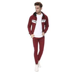 Conjunto Deportivo de Dos Piezas de Primera Calidad para Hombre, con Capucha, Informal, de Felpa Técnica, para Gimnasio, Fitness, Entrenamiento, Talla Grande, para Correr en Invierno - Product Image 1