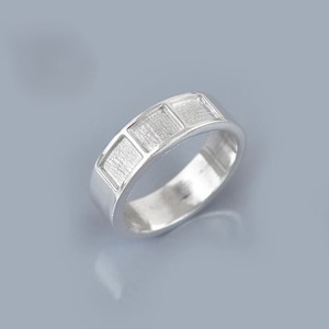 925 argent Sterling 6mm trois canaux bande anneau crémation cendres lait maternel souvenir mémorial bijoux unisexe personnalisé cadeau anneau - Product Image 1