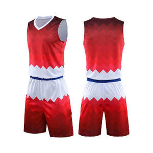 High Quality Customized Basketball Uniforms Breathable Reversible Sportswear Plus Size Blank Basketball Uniforms - Product Image 1