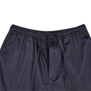 Pyjama tissé à poches croisées marron chocolat 100% coton pantalon de détente doux vêtements de nuit de coupe régulière avec cordon de serrage et poches - Product Image 5