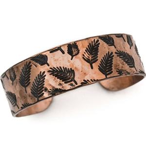 2026 France12mm <b>Bangles</b> Chunky Antiqued Embossed Thick Sunflower <b>Copper</b> Bracelet cuffs <b>men</b> large Magnetic texture bracelet - Product Image 1