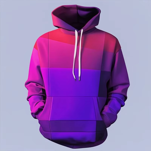Nouvelle mode sweat à capuche imprimé 3D violet hommes Y2k vêtements femmes sweat décontracté enfants vêtements de sport amples automne rue Hip Hop vêtements - Product Image 6