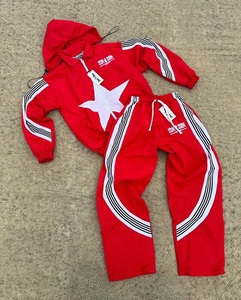 Men Embroidered 500G Custom Streetwear Straight Fit Wholesale Kids Jogging Clothes Fully Paid Tracksuit - Product Image 2