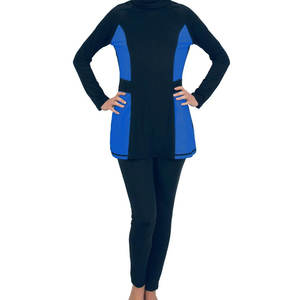 2025 personalizado Nylon Spandex Racing traje de baño de lujo impermeable ropa de playa para niñas de talla grande con cubierta Hijab fabricado por nombre - Product Image 3