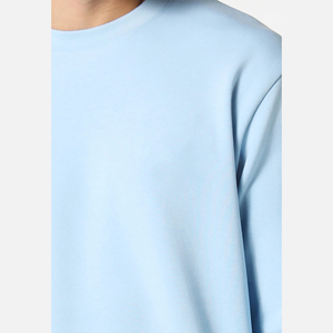 ชุดสเวตเชิ้ตเฟรนช์เทอร์รี่สไตล์สตรีทระบายอากาศคอกลมสั้นมีลายพิมพ์สีพื้นและโลโก้ตามสั่ง - Product Image 3