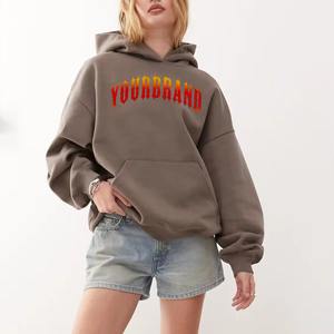 เสื้อฮู้ดดี้ผู้หญิงแฟชั่นฤดูหนาว ทรงโอเวอร์ไซส์ หลวม สวมใส่สบาย ผ้ากำมะหยี่เนื้อนุ่ม สไตล์ลำลอง สตรีทแวร์ - Product Image 3