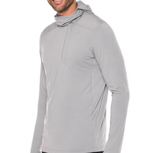 Sweat à capuche de pêche pour homme, vente en gros, performance, séchage rapide, protection UV, UPF50, polyester/coton, devant, grande taille, respirant, à capuche - Product Image 2