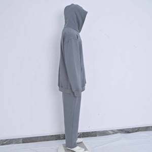 Pullover Custom 100% Cotton Women's Yoga Jumpsuit Oversized Hooded High Waist Heavyweight Fleece Hot Selling - Product Image 4