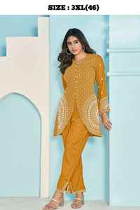 Festival Wear Beautiful Evergreen Rayon avec broderie Co-Ord Set Fabricant de l'Inde au taux le plus bas - Product Image 5