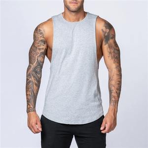 Men's Summer Fitness Cotton Tank Top O-Neck Casual <b>Muscle</b> <b>Vest</b> for Gym Jogging Bodybuilding Breathable Knitted Sleeveless Shirt - Product Image 4