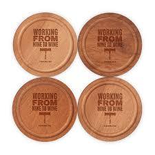 High Grade Acacia Walnut Wood Square Drinks <b>Mats</b> Coasters Beverage Coaster for Bar Restaurants Office Wooden <b>Cup</b> <b>Mat</b> for Desktop - Product Image 4