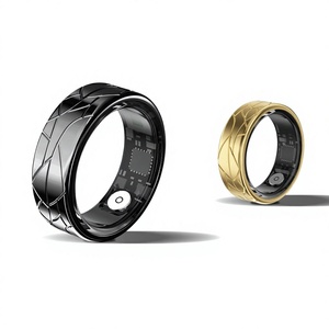 2026 Stainless Steel Smart Ring Fitness Tracker Alarm <b>Clock</b> SpO2 Sleep Monitor Remote Control App Ring - Product Image 4