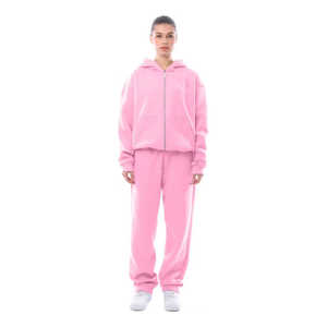 OEM <b>Men</b> Zip up Tracksuit for Women Wholesale Two Piece <b>Set</b> Custom Logo Oversize Baggy Zipper Jogging Tracksuits For <b>Men</b> - Product Image 6