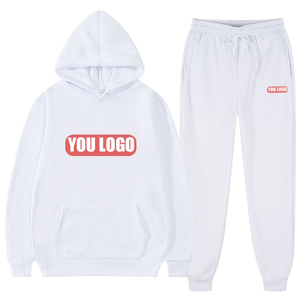 Conjunto Deportivo para Hombre, Sudadera y Pantalones de Chándal Transpirables de Poliéster/Algodón con Logotipo Personalizado Estampado, Sudadera con Capucha de Forro Polar - Product Image 4