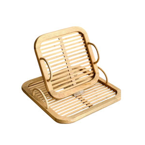 Bandeja de madera de forma cuadrada de calidad superior, bandeja para servir té y café de último diseño para restaurantes, resorts, cafetería, bandeja de catering - Product Image 1