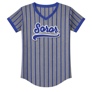 Jersey de Béisbol Gris Acero 08 Zeta Phi Beta Soror, Inspirado en los Fundadores de 1920, Ropa Premium para Mujeres de la Hermandad Griega - Product Image 3