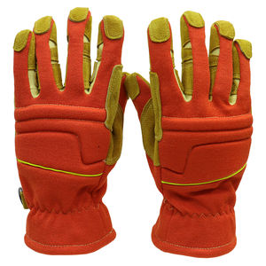 Guantes de seguridad contra incendios de figura completa de cuero de vaca de alta calidad Palma anticorte y antideslizante - Product Image 2
