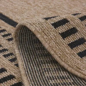 Wholesale Handmade Jacquard <b>Braided</b> Flat Weave Eco-Woven Jute Abstract Non-Slip Reversible Modern Multicolor Rug - Product Image 2