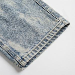 Jeans baggy Y2K pour femmes, couleur personnalisée, denim, pantalon ample, broderie, bouton décoratif, style hip hop, jeans tendance - Product Image 6