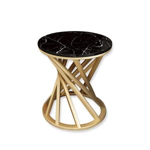 Mesa de muebles de mármol y Metal única para el hogar, comedor, muebles de color dorado, mesa de comedor, mesas de té y café, suministros - Product Image 2