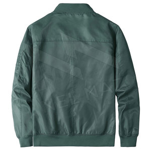 Blousons bombardiers de haute qualité fabriqués en usine veste coupe-vent à fermeture éclair complète doublure en polyester vestes d'extérieur pour hommes - Product Image 5