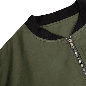 Blouson Bomber Homme en Toile à Col Montant, Nouveau Design, Personnalisable OEM, avec Logo Frontal, Respirant, Vêtement d'Hiver Tendance, Vente en Gros - Product Image 5