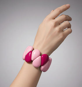 Pulsera de Resina Personalizada al por Mayor |   Pulsera de Resina Gruesa y Llamativa |   Joyería de Moda para Mujer, Brazalete de Resina Acrílica - Product Image 3