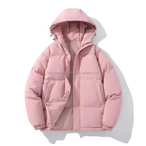 Solid Color Warm <b>Hooded</b> Cotton-<b>Padded</b> <b>Jackets</b> for <b>Men's</b> 2024 Autumn Winter Thicken Outdoor Thermal Parkas Casual Loose - Product Image 1