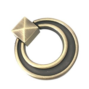 Antique Bronze Ring Knobs Drawer Cabinet for Home Dresser Door Cabinet Furniture Decorative <b>Kitchen</b> Wardrobe Handle Knobs 2023 - Product Image 1