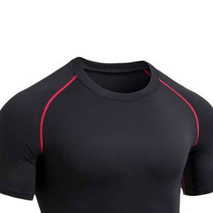 Dernier style de protection contre les éruptions cutanées avec logo personnalisé Bjj Rash Guard à manches courtes et respirantes de couleur unie à sublimation - Product Image 3