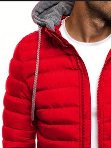 เสื้อแจ็คเก็ตพัฟเฟอร์คลาสสิกบุซับในอุ่น ระบายอากาศ กันลม มีฮู้ด สำหรับผู้ชาย มีกระเป๋าหน้า ดีไซน์กีฬากลางแจ้ง กันน้ำ เป็นมิตรกับสิ่งแวดล้อม - Product Image 6