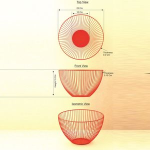 ชามกลมทำจากสเตนเลสเคลือบสีขาวและนิกเกิลสำหรับห้องครัวและบนโต๊ะ - Product Image 6