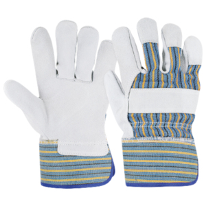 Guantes de trabajo de cuero dividido de piel de vaca de alta resistencia Protección de manos de seguridad industrial Característica de protección personal resistente al calor - Product Image 4