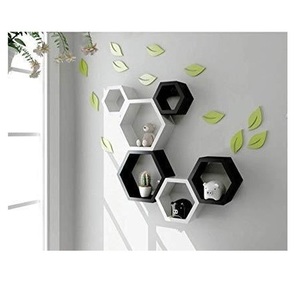 Hot Selling Hanging Wood Book Shelf Home Decor Modern Panel Floating Shelf Living Room Furniture Multifunction Adjustable - Product Image 3