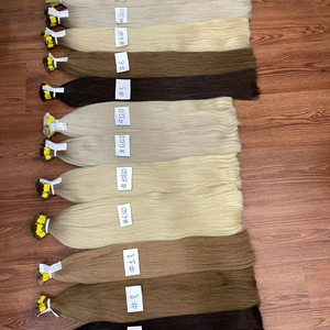 2025 Meilleure vente en gros de cheveux bruts sans enchevêtrement sans perte Extensions de cheveux humains en vrac de couleur droite vietnamienne pour le tressage - Product Image 1