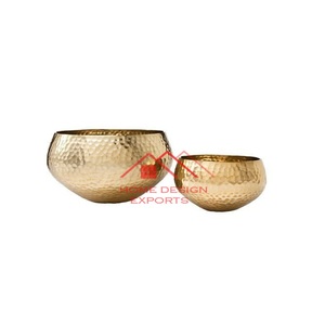 Minimalist Polished <b>Metal</b> <b>Bowl</b> Handmade For Food Serving Gifting - Product Image 2