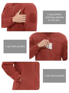 Logo Custom-Fit impreso Hombres chaqueta táctica de lana Senderismo snowboard trekking bordado Streetwear Chaqueta al aire libre Cremallera - Product Image 3