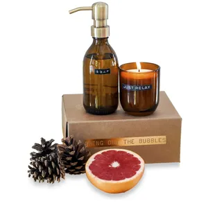 Wellmark Discovery Scented <b>Candle</b> Corporate <b>Gift</b> <b>Set</b> for Adding a Touch of Luxury to Your Office or Home - Product Image 3