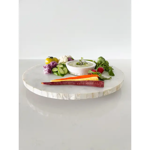 Marble Lazy Susan Bandeja para servir almacenamiento de alimentos Producto más vendido Marble Lazy Susan Con la mejor calidad - Product Image 2