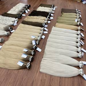 Extensiones de cabello vietnamita de calidad de lujo, cabello a granel de color, sin trama, estilo ondulado recto, precio al por mayor - Product Image 3