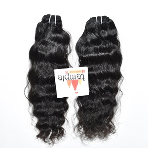 Vente en gros Vierges Indiens 100% Faisceau brut Couleur naturelle Noir Extensions de cheveux humains à cuticule alignée pour femmes traitées chimiquement - Product Image 3