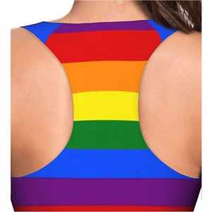 Soutien-gorge de sport tendance pour femme, coloré, doux, extensible, imprimé, pour la gym, l'entraînement et le fitness, vêtements de sport élégants pour femme - Product Image 5