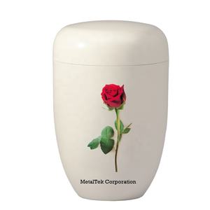European Style Funerary Cremation <b>Urn</b> for Human Pet Ashes Customized Rose Print Cremated Ashes Storage <b>Jars</b> Wholesale Price - Product Image 2