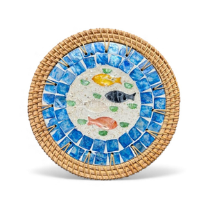 Set de table économique en nacre avec rotin pour les détaillants à la recherche d'un bon prix, approvisionnement en provenance du Vietnam - Product Image 3