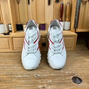 Men's Cowhide Leather Luxury Casual Sports Shoes with Air <b>Cushion</b> Sole Personalized Customization for All Seasons - Product Image 3