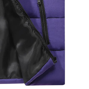 Gilet matelassé en toile respirante écologique sur mesure pour homme, taille plus, imperméable, décontracté, printemps, sans manches, col en V, fermeture éclair, 100% - Product Image 4