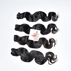 <b>Cheap</b> Manufactures Virgin Bundle Indian Natural Color Hair Black Women Cuticle Aligned Deep Wave Vendors Human Hair <b>Extensions</b> - Product Image 2
