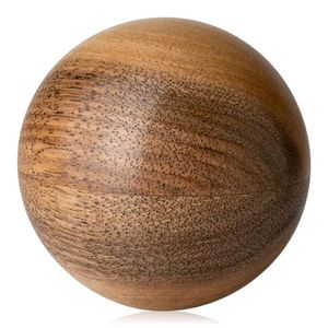 Boules décoratives en métal de résine de bois de verre rond rustique pour des boules faites à la main de décor à la maison pour l'affichage de pièce maîtresse de Table basse - Product Image 1