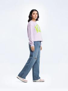 Sweatshirts en coton élégants pour femmes Tops décontractés des fabricants de vêtements en gros-pour l'hiver - Product Image 6